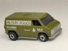 Vintage 1974 Hot Wheels BLACKWALL Khaki Olive US Army Military Police Super Van