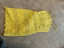 River island size 8 yellow bodycon