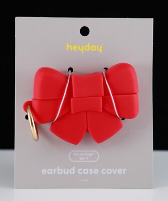 New Heyday Red Bow Earbud Case Cover - fits AirPods Gen 3