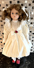 Vintage Porcelain Doll - unmarked - 16 in
