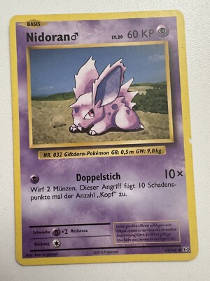 Pokemon Karte Nidoran 43/108 Evolution Deutsch