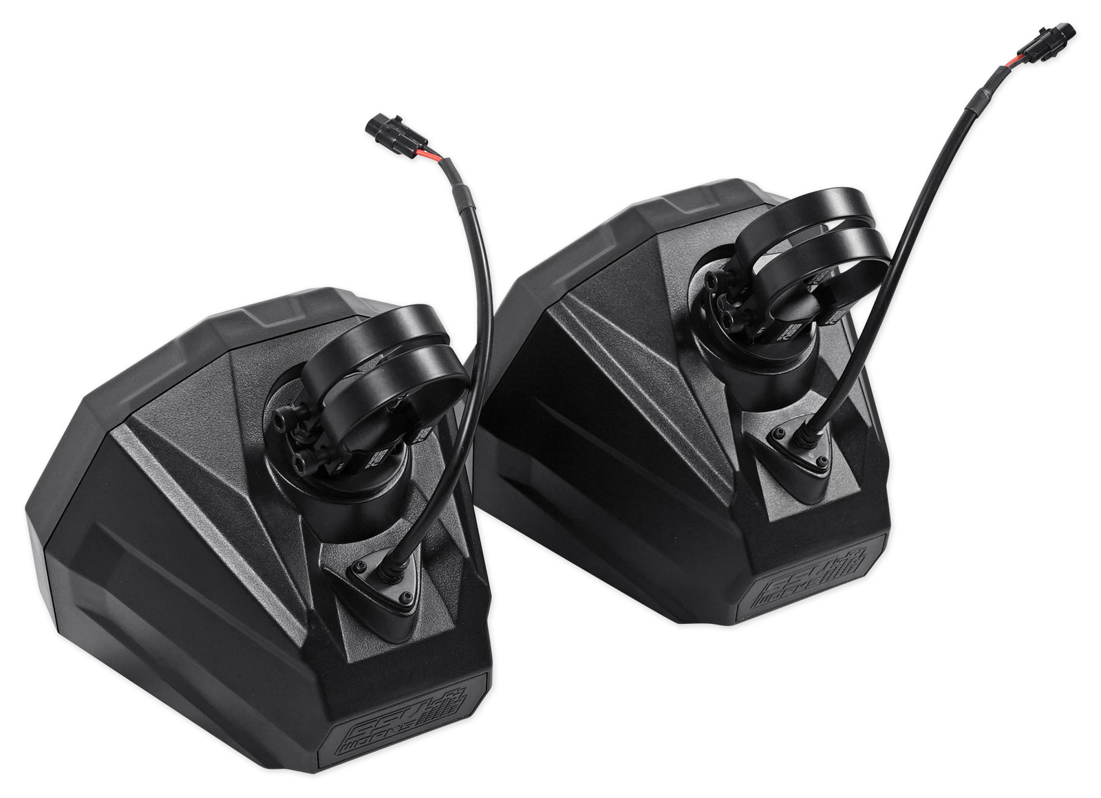 2 Колонки SSV Tower с каркасом 65 мм для Honda Pioneer Pods Красные решетки