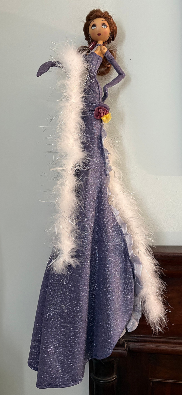 Xenis Diva Collection Wooden Doll Rare - Rosalyn #75902 Bell