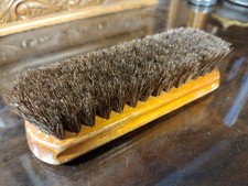 Vintage "Bart" Shoe Brush - Sterilized Hair - Clean - 7" Long