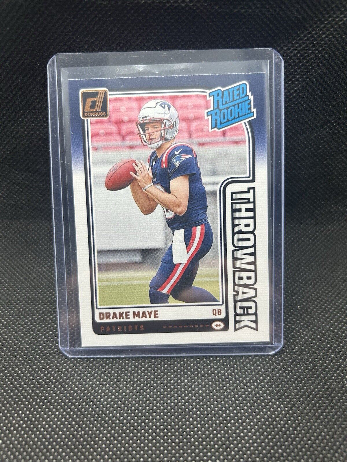 2024 Donruss Drake Maye Rated Rookie Throwback RC #49 | New England Patriots