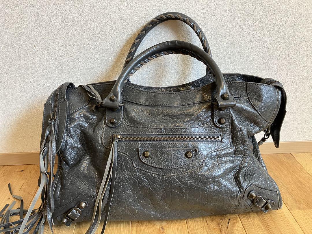 バッグ BALENCIAGA the city leather bag 115748 Balenciaga The City Leather Bag Shoulder 2way 115748 Mirror Gray