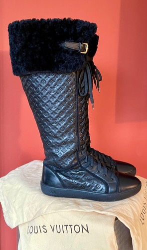 louis vuitton fluffy boots