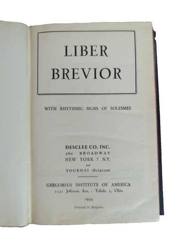 1954 Liber Brevior ~ Gregorianischer Gesang Rhythmische Zeichen Solemes Lateinischer Chor - Bild 6 von 17