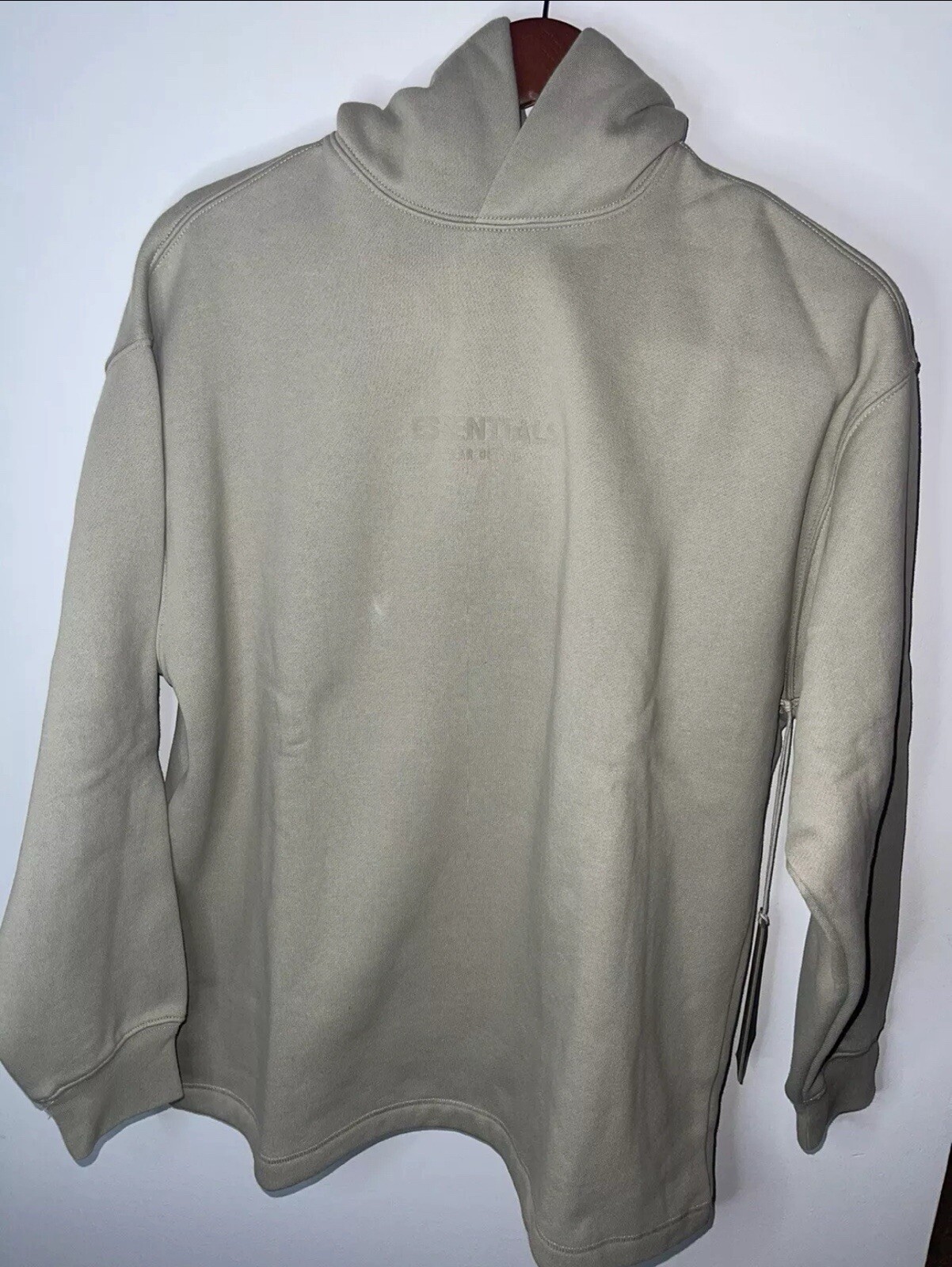 Fear of God Essentials Relaxed Fit Hoodie in Smoke Size XL