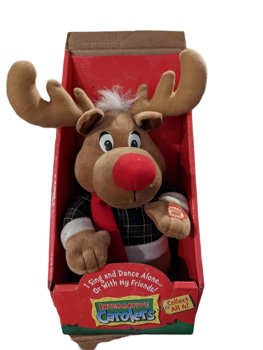 Reindeer Christmas Animated Sing Plush Beverly Hills Teddy Bear Co