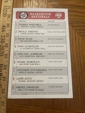 Washington Nationals Walter Johnson Juan Soto Bryce Harper Sheet Cooperstown HOF