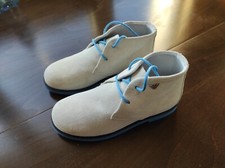 Armani Kids Chukka Boots, size 31EU/12.5UK, Beige/Light Grey, Unisex, New Box
