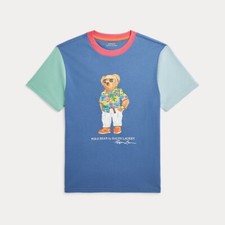 NWOT Polo Ralph Lauren Boys Polo Bear Multi-Color Bear T-Shirt Classic Preppy