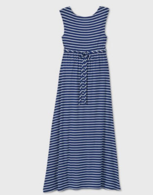 blue and white striped maternity dress Cotton & Lyocell Maternity & Nursing Shirt Dress