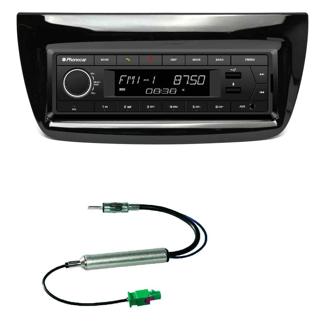 Stereo Bluetooth Phonocar Fiat Doblo - USB Fast Charge e Vivavoce