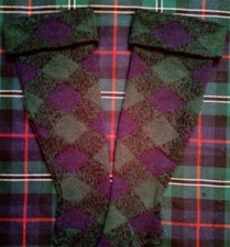  150... New Navy and Bottle Green Diced Hose for your Kilt.