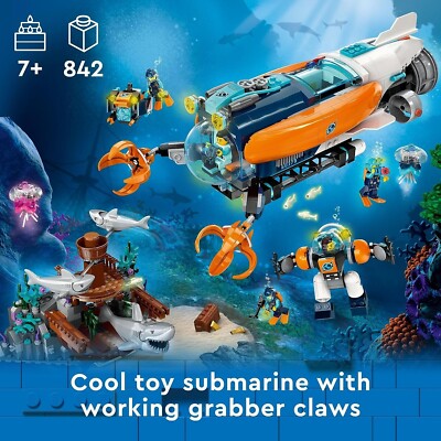 LEGO City Deep-Sea Explorer Submarine 60379 Building Toy Set