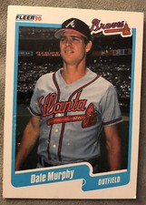 1990 Fleer Dale Murphy Baseball Card #591 Braves HOF Low-Grade