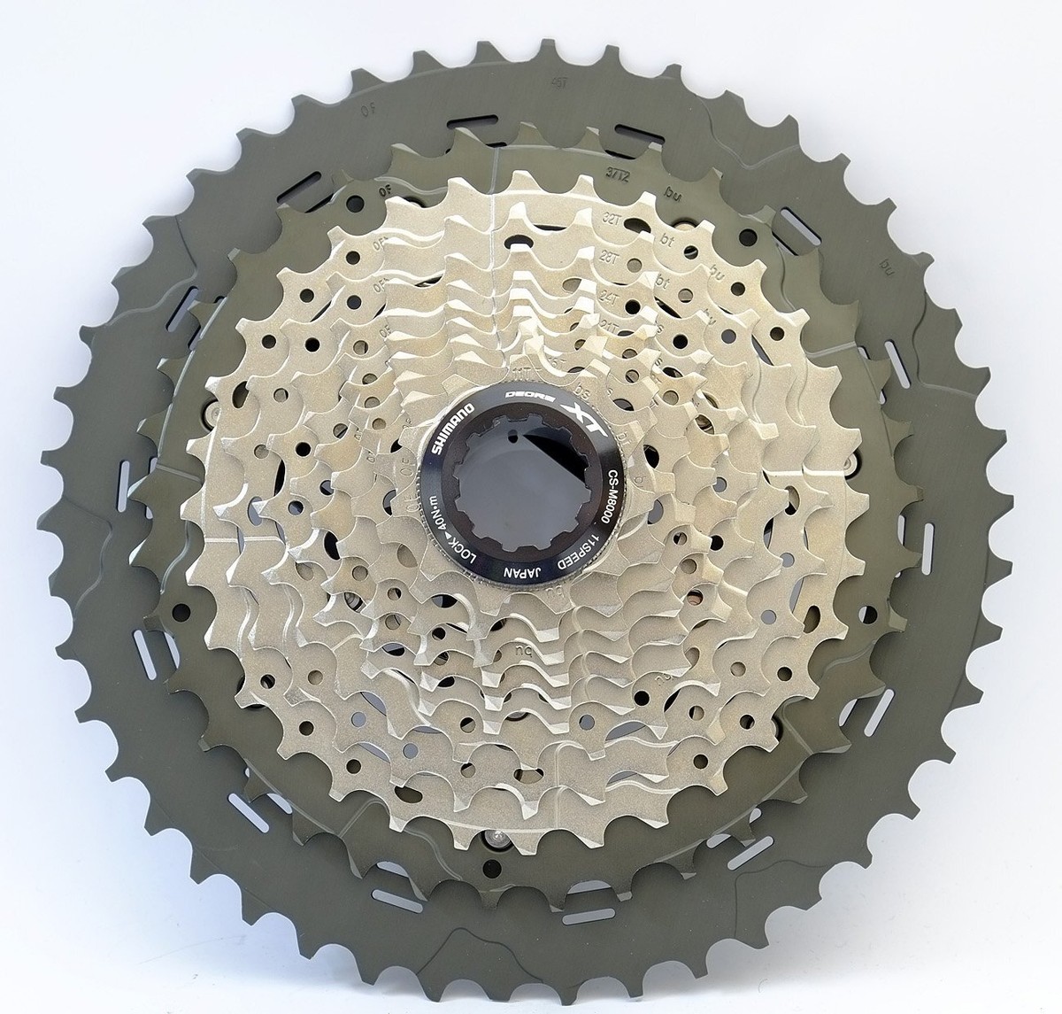 パーツ XT CS M8000 11-42T Shimano Deore XT CS-M8000 Cassette - 11 Speed, 11-42t, Gray
