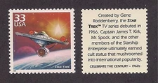 STAR TREK - USS ENTERPRISE - U.S. POSTAGE STAMP - MINT CONDITION