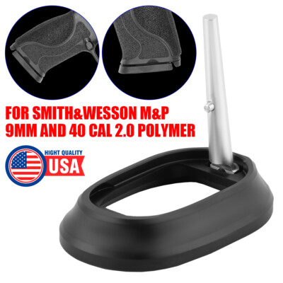 Black Aluminum Magwell for Smith&Wesson M&P 9mm and 40 Cal 2.0 Full Size
