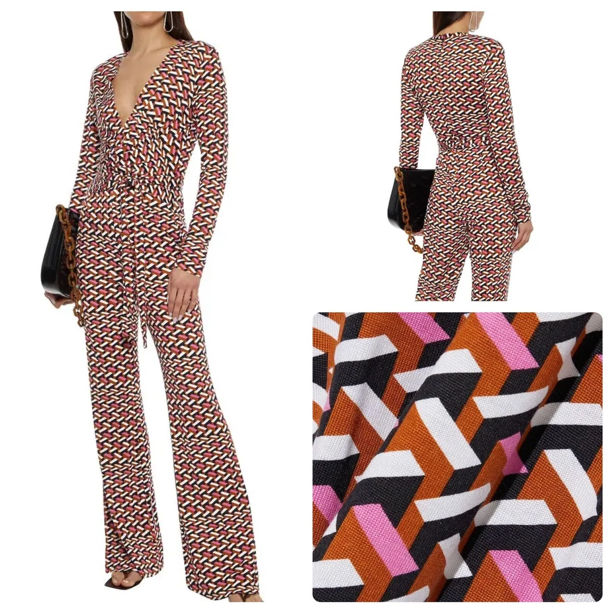 Dvf sales wrap jumpsuit