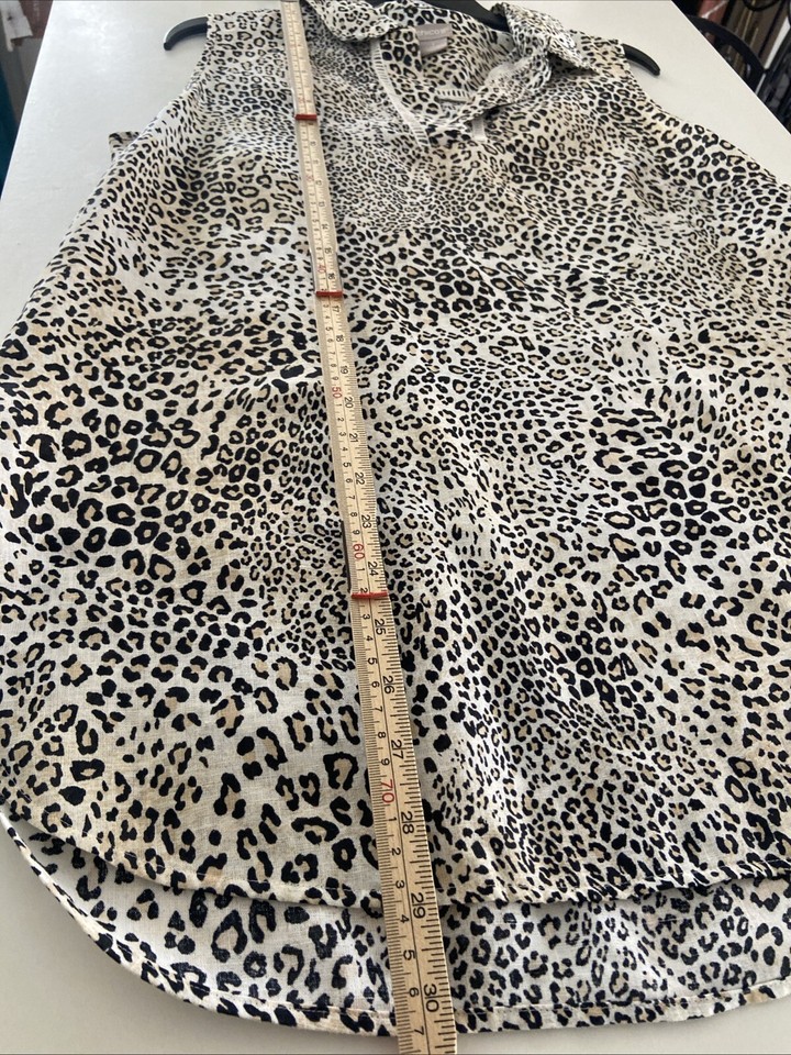 CHICOS LEOPARD PRINT TOP. EXCELLENT CONDITION! eBay