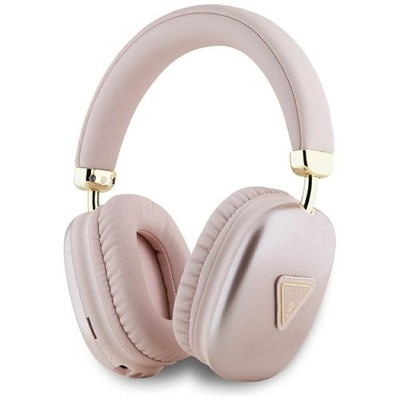 Guess Bluetooth 5.3 Wireless Headset On-Ear Triangle Logo IPX4 USB-C pink