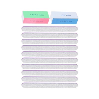  2 Pcs Nail Polishing Block Sand Tablets Manicure Files Buffers Set Shinner