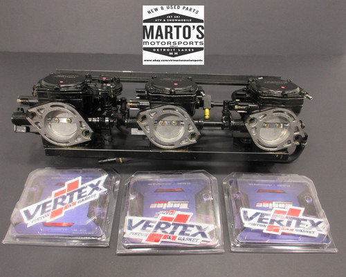 REBUILT POLARIS 2000-02 VIRAGE TX PRO 1200 KEIHIN CDK II TRIPLE CARB CARBURETOR