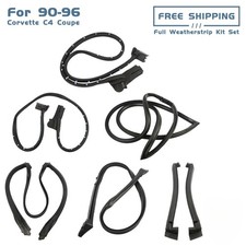 For 1990-1996 Corvette C4 9096ggw Full Weatherstrip Kit Set Weather Strip Seal For 1990-1996 Corvette C4 9096ggw Full Weatherstrip Kit Set Weather Strip Seal