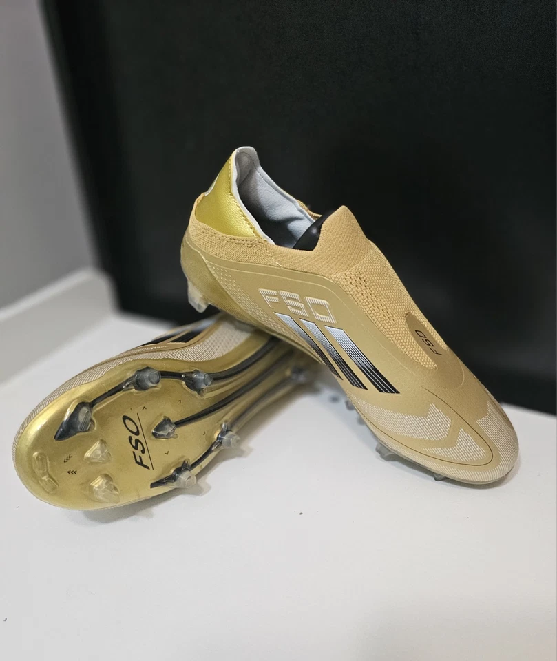 Мужские футбольные бутсы adidas F50 Elite FG размер 10,5 золотистый цвет - Изображение 4 из 4