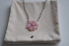 LOLA ROSE *Pretty*  Pink  Rose Quartz Flower Pendant Necklace Nikki Gewirtz QVC
