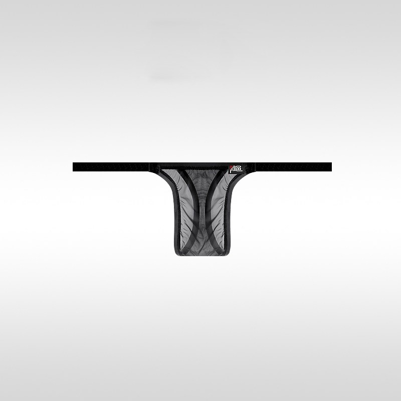 Men Sexy Mesh Transparent Thong Underwear G-string Pouch Briefs Low Rise Panties