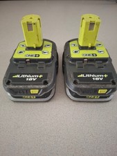 Ryobi ONE 18V 1.5Ah 28Wh P107 Lithium Battery Black/Green, Lot of 2
