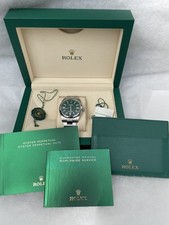Rolex Oyster Perpetual 41mm Green Stainless Steel Watch model 124300