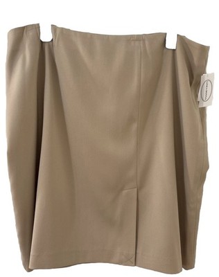 Women s Skirt 24w Linea Donna NWT Camel Tan Retail $99