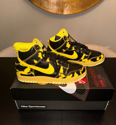 Nike Dunk 1985 High Yellow Acid Wash-Size 10.5 - Brand new w/ box