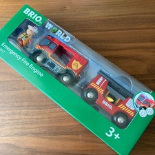 in box BRIO RESCUE Fire Truck with Lights  Sound