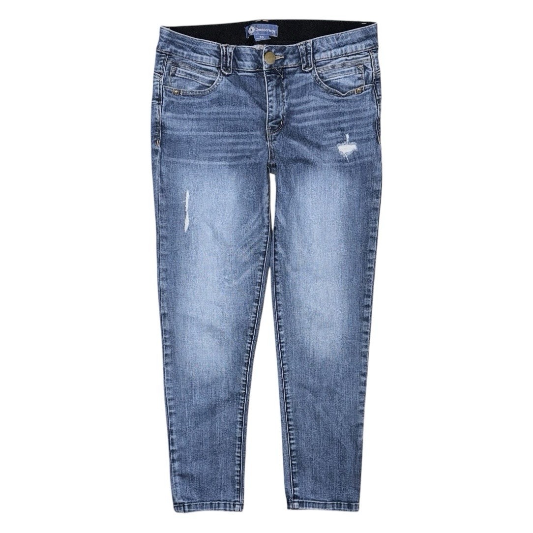 Democracy Ab Solution Distressed Medium Blue Wash… - image 1