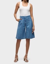 Hudson Clean Front Pleated Bermuda Short Elm