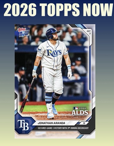Jonathan Aranda – 2026 Topps Now #757 Secures Game 1 Victory With 3rd-Inning Moonshot