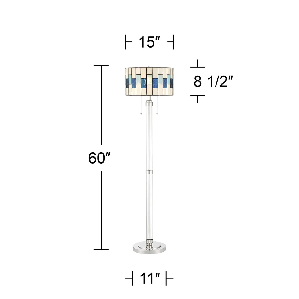 Robert Louis Tiffany Andra 60» высокого искусства стекла барабан абажур напольная лампа - Изображение 4 из 4