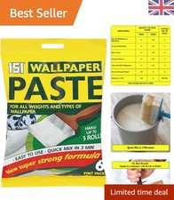 6 Pints of Super Strong Wallpaper Paste - Easy Application for Home Makeovers