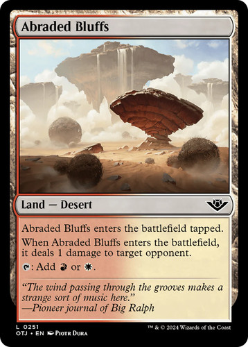 Abraded Bluffs #251 Foil - Outlaws of Thunder Junction MTG