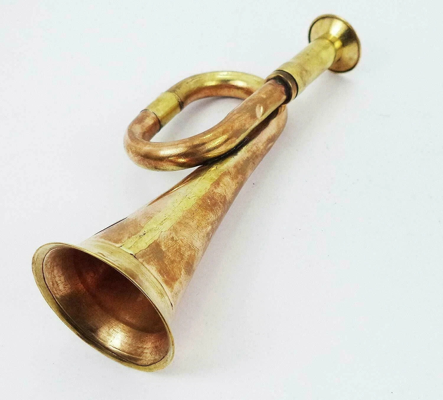 Brass Bugle 6" Tall Nautical For Small Boy Scouts Bugle Horn Army Scout Horn Gft