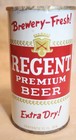 60s Regent Premium Beer Pull Tab Brewery Fresh Extra Dry USBC 120-17 Empty 12 oz — photo 1