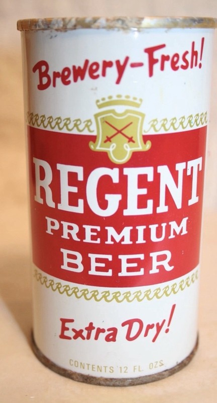 60s Regent Premium Beer Pull Tab Brewery Fresh Extra Dry USBC 120-17 Empty 12 oz