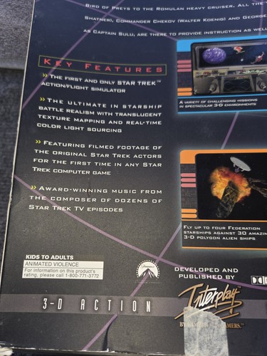 Star Trek Starfleet Academy PC Juego CD-ROM 1997 Interplay Windows DOS Computadora - Imagen 13 de 16