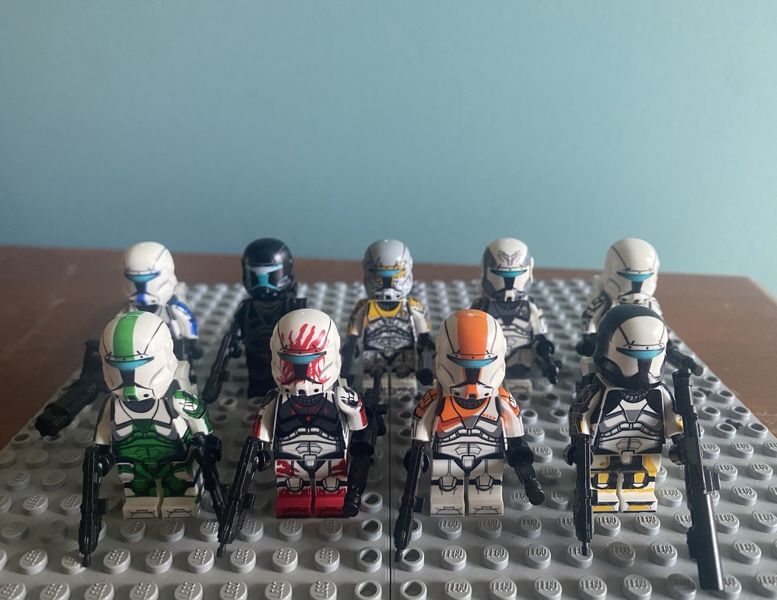 CUSTOM Star Wars Blue 501 Heavy Commando Clone Trooper Buildable